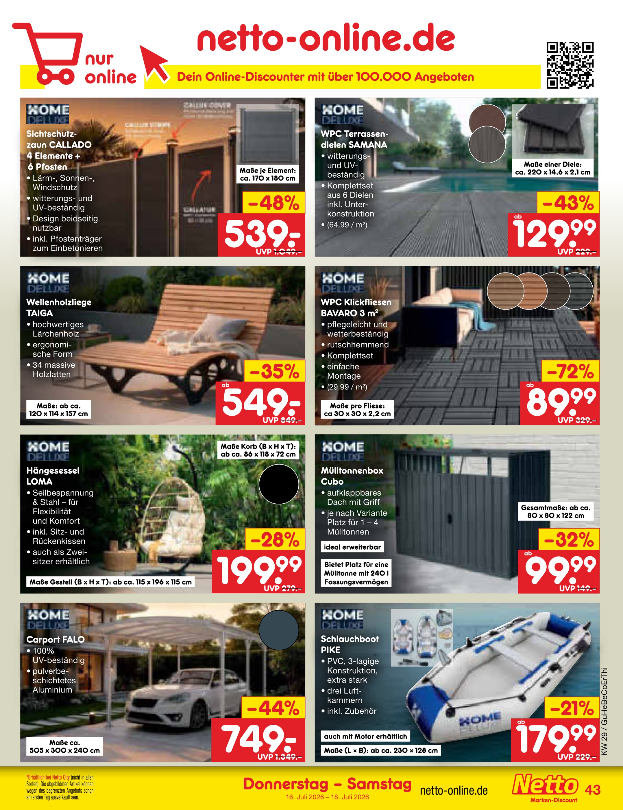 Teppich Angebot im aktuellen Netto Marken-Discount Prospekt auf Seite 61